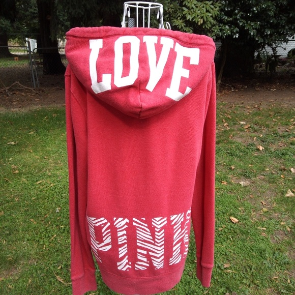 PINK Victoria's Secret Tops - VS PINK Red Hoodie Medium